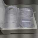 ARIAMOTION Hurricane Glass Candle Holders Set, Pillar Votive, Clear Seeded Bubbles Cylinder Vase, Modern Rustic Table Centerpieces Bulk, 3 Sizes 8 Inch 5 Inch 3.5 Inch Height