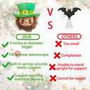 St Patricks Day Christmas Tree Topper, 9 Inches Large St Patricks Day Christmas Tree Decorations for Home Indoor Party