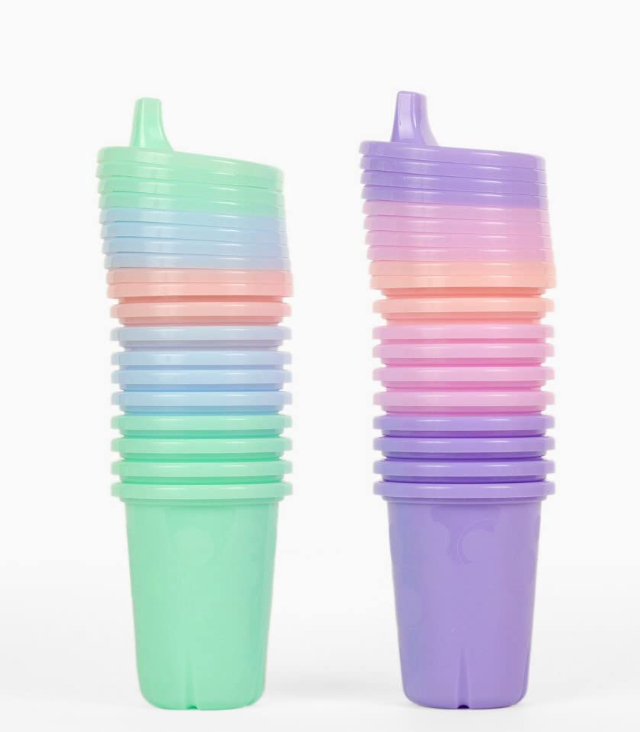 The First Years Take & Toss Sippy Cups  Spill Proof Toddler Cups Value Party Pack  10 Oz  20 Count,Pastel