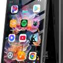 AGPTEK 96GB MP3 Player with Bluetooth and WiFi, T08X 4'' Android 14 MP4 Music Player with Spotify, Audible, APP Store, Up to 1TB, Black