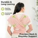 KeaBabies Baby Wrap Carrier - All in 1 Original Baby Carrier Newborn to Toddler Sling, Easy to Wear, Hands Free Bonding, Lightweight, Breathable Infant Wraps (Dusty Pink)