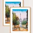 Rustic Oak 24x32 Frame - Set of 2, 24 x 32 Poster Frame with Mat for 20x28, Picture Frames for Artwork, Puzzles, Photos and Movie Posters