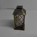 Solar Outdoor Lantern, Garden Hanging Waterproof Lanterns PVC Upgrade 3 LED Flickering Flameless Candle Decorative for Garden Women Mom Grandma Halloween Gifts (Grid Candle)