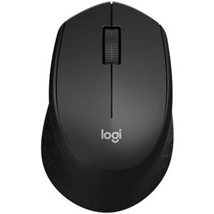 Logitech M330 SILENT Wireless Mouse, 2.4GHz with USB Receiver, Optical Tracking, Quiet & Lightweight, Long Battery Life, for PC, Mac, Laptop, Chromebook - Black