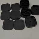 4 Pack Furniture Risers, Adjustable Bed Risers Heavy Duty Stackable Bed Raisers for Table Desk Couch Chair Sofa Cabinet Bed Legs Lift Height 1" (4, Black-2)