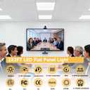 2 Pack 2x2 LED Flat Panel Light Drop Ceiling Office Fixture, 4800LM, 20W/25W/30W/35W/40W Selectable,3000K/3500K/4000K/5000K/6500K 5CCT,Dimmable (0-10V) for Shop,Commercial Warehouse,ETL Listed