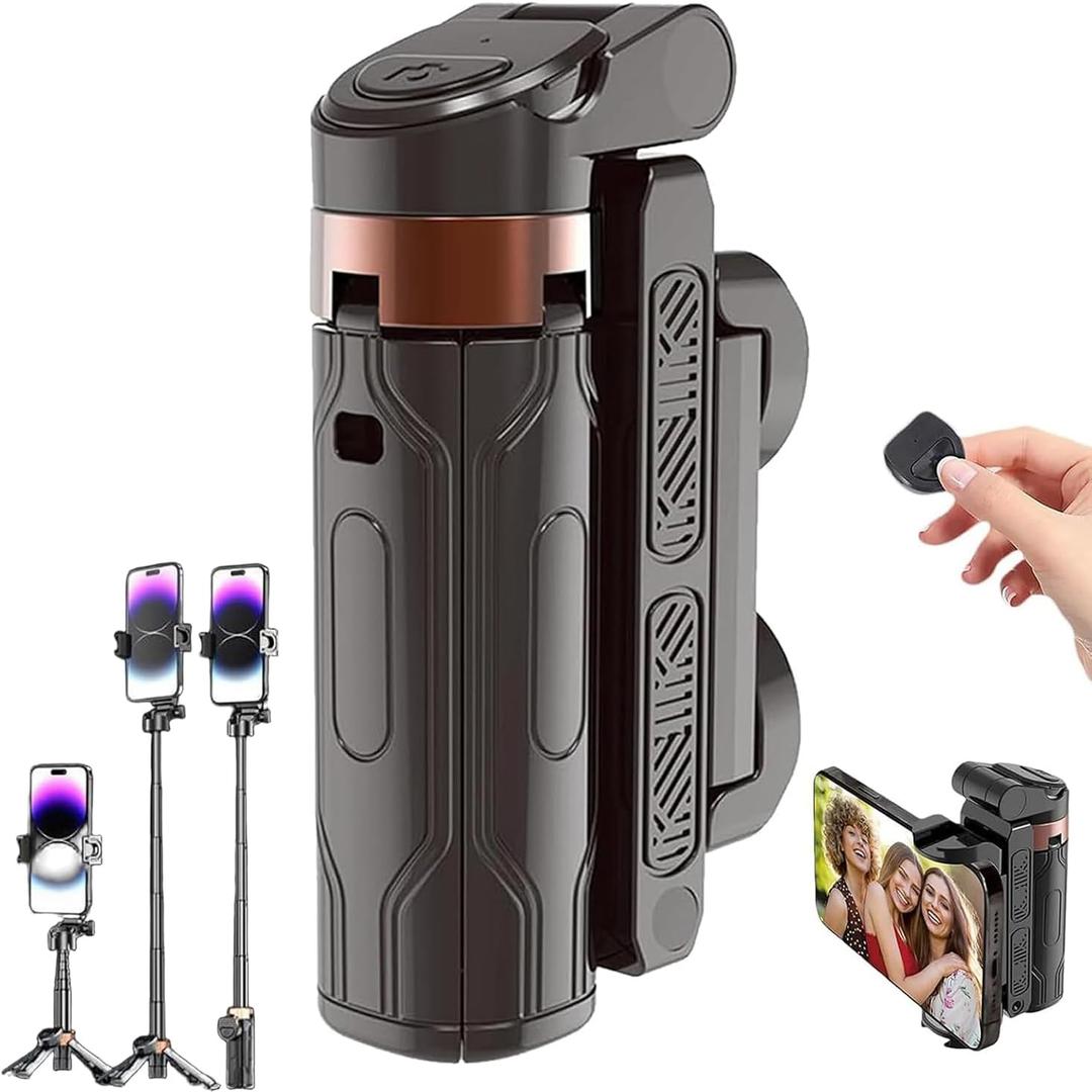 2025 New Pocket Flex Portable Selfie Stick,Pocketflex Mini Tripod,Flipping Flexible Tripod Mini JJ02,360Pocket Flex Selfie Stick with Remote