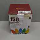 Minetom C9 Christmas Lights Outdoor, 100 FT 150 LED Connectable C9 String Lights with 8 Modes and Timer Extendable Xmas Tree Patio Roofline Garden Yard Holiday Party Indoor Outdoor Decoration, White - Amazon.com