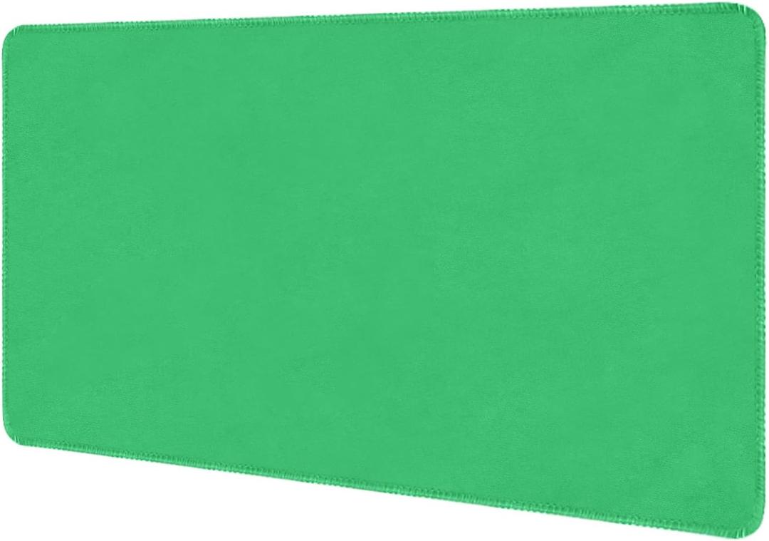 Large Tabletop Game Playmat, Water and Stain Resistant Non-Slip Desk Mat, Mahjong Mat, Card and Roleplaying Games MAT Thick Stitched Edge Cushioned Rubber Mat (180 * 90cm*2mm) Green, 35.4" x 70.9"