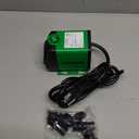 VIVOSUN 800GPH Submersible Pump(3000L/H, 24W), Ultra Quiet Water Fountain Pump with 10ft. High Lift with 6.5ft. Power Cord, 3 Nozzles for Fish Tank, Pond, Aquarium, Statuary, Hydroponics Green