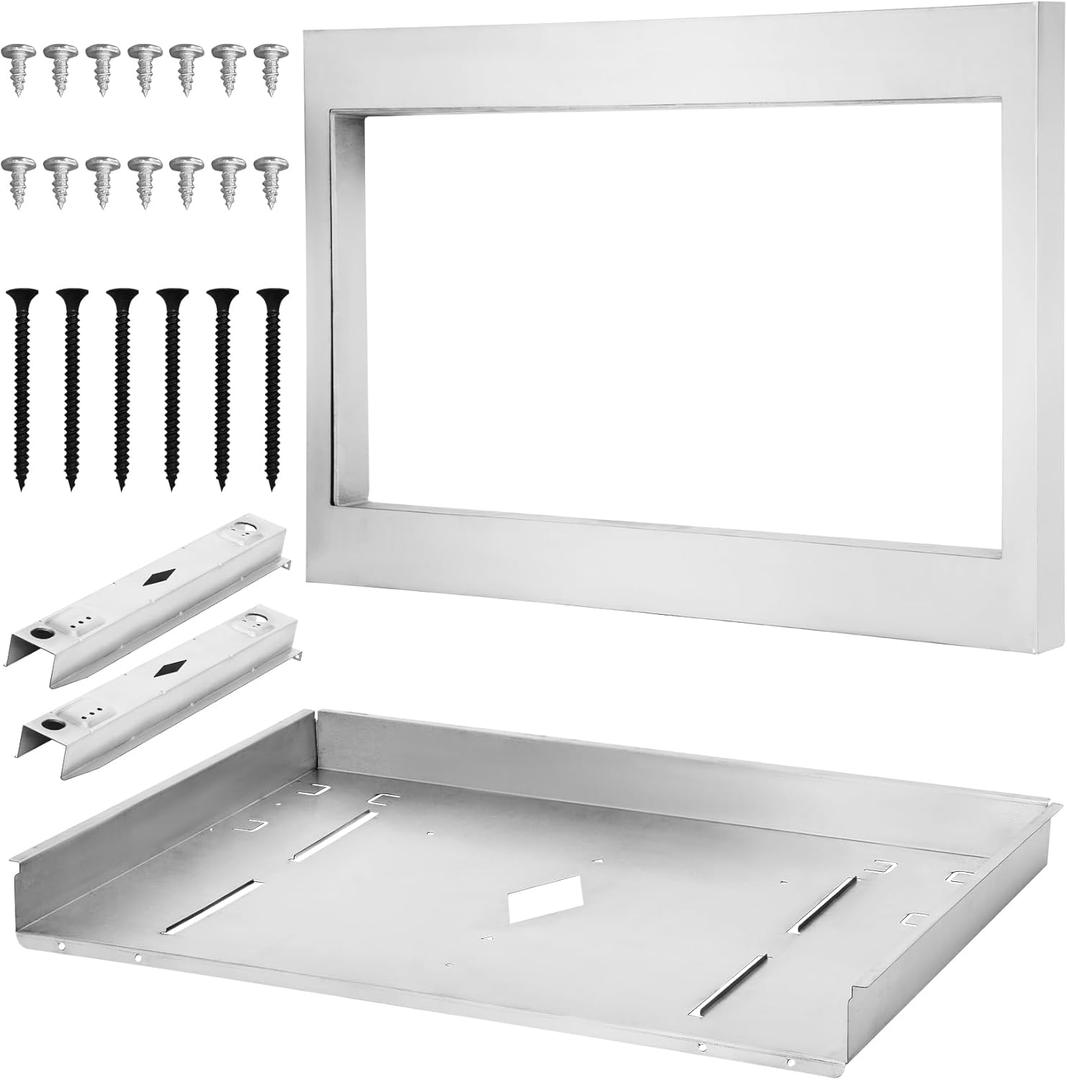 GMTK2768AF Microwave Trim Kit in Stainless Steel Compatible with Frigidaire Gallery Built-in Microwave Model GMBS3068AF, 27 Inch Trim Kit Certified by UL & cUL for a Stylish Built-in Look