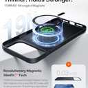 TORRAS Magnetic Slim Fit for iPhone 17 Pro Case 6.3 inch, Ultra-Thin, Compatible with MagSafe, Lightweight Matte Anti-Scratch Hard PC Cover Phone Case for iPhone 17 Pro OriginFit, Black