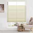 LazBlinds Top Down Bottom Up Cordless Cellular Shades, 39" W x 64" H, Cream | Light Filtering Honeycomb Shades Thermal Insulation Noise Reduction Blinds for Windows