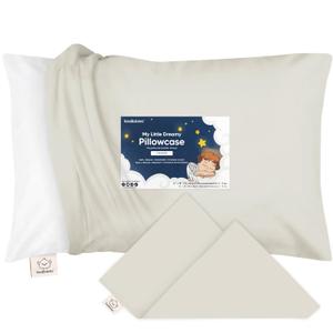 KeaBabies Toddler Pillowcase for 13X18 Pillow - Organic Toddler Pillow Case for Boy, Kids - 100% Natural Cotton Pillowcase for Miniature Sleepy Pillows - Pillow Sold Separately (Pearl Gray) KeaBabies Toddler Pillowcase for 13X18 Pillow - Organic Toddler Pillow Case for Boy, Kids - 100% Natural Cotton Pillowcase for Miniature Sleepy Pillows - Pillow Sold Separately (Pearl Gray)