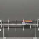 Spectrum Over the Door Organizer with Hooks for Hanging Coats Jackets Bags Totes & Towels, Easy Install Sturdy Steel Over Door Hook Rack Hanger for Bedroom Laundry Room Clost Storage, White