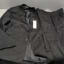 Calvin Klein Boys' 2-piece Formal Suit Set, Includes Single Breasted Jacket & Straight Leg Dress Pants With Belt Loops & Functional Pockets, Black, 20