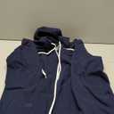 WROLEM Women Casual Full Zip Up Hoodie Comfy Loose Long Sleeve Sweatshirt Solid Color Jacket with Pockets (XX-Large, Navy)