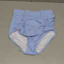 RELLECIGA Women's High Waisted Bikini Bottom Tummy Control Ruched Full Coverage Swim Bottom (Medium)