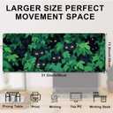 Desk Pad, Cute Black Cats Hidden in Bushes Large Gaming Mouse Pad,Desk Mat for Keyboard and Mouse with Stitched Edges and Non-Slip Rubber Base for Work Game Office Home 31.5x11.8in (Colour14)