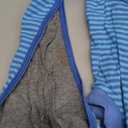 FUAMEY Recovery Suit for Dogs After Surgery,Soft Breathable Dog Bodysuit E-Collar & Cone Alternative Surgical Suit,Male Female Dog Neuter Spay Suits Anti Licking Wounds Onesie Navy Blue Strips M (M (Back:13.4-16.1'', Weight:14-25 LB))