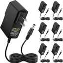 Facmogu 5V 2A 10W DC Power Supply Adapter (6 Pack), Wall Plug Power Converter AC 100V-240V to DC 5 Volt 2Amp Compatible with 5.5x2.5mm and 5.5x2.1mm Socket for CCTV Cameras, Routers, LED Lights