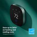 ecobee Smart Thermostat Premium with Smart Sensor and Air Quality Monitor - Programmable Wifi Thermostat - Works with Siri, Alexa, Google Assistant, Black