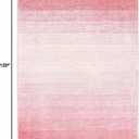 Wonnitar Modern Ombre Pink 8x10 Rugs for Bedroom, Washable Soft Living Room Area Rug, Non-Slip Thin Cute Nursery Large Accent Mat, Contemporary Floor Carpet for Playroom Closet (Pink, 8'x10')