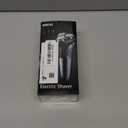 Rechargeable Electric Razor for Men: IPX7 Waterproof Shaver - 1.5H Fast Charge, 4D Flex Precision Blades with Pop-Up Trimmer - Gentle on Sensitive Skin, Travel-Friendly (Dusty Blue)