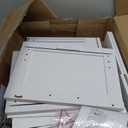 HOOBRO 2 Drawer File Cabinet with Lock, Under Desk Mobile Filing Cabinet for Home Office, Wooden Farmhouse Office Storage Cabinet, Printer Stand Fits Letter and A4 Size, Walnut and White WH66WJ01