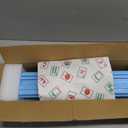 Mahjong Racks with Pushers, Blue Wooden American Mahjong Tile Pushers and Racks Set of 4, with White Printed Mahjong Racks Drawstring Bag, Mahjong Accessories (19.68 Inches), 19.68 inches x 2.55 inches x 1.06 inches