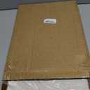 Linen Bulletin Board, Pin Board for Walls, Fabric Bulletin Board, 13"x17"Small Pin Board for Home Kitchen Office Decorative, Brown Wood Frame Cork Board(BN-3343)