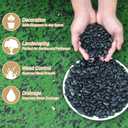 Mulctun 45LB Polished Black Pebbles,1/4" - 3/4" Small Black River Rocks for Landscaping, Natural Gravel Smooth Decorative Stones Dressing for Vases Planters Garden Outdoor Indoor