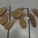 Elegant Blooms & Things 2 Ct. Burlap Leaves on Wire Pick, Flower Arrangements, Boutonniere, Corsage, Bouquets