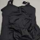 Tempt Me Women Ruched Slimming One Piece Swimsuits Tummy Control Vintage Bathing Suits, Medium