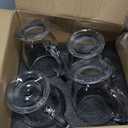 Mfacoy Glass Coffee Mugs Set of 4, Clear Large Coffee Mug 15 Oz With Handles for Hot Beverages, Clear Mugs for Tea, Cappuccino, Latte, Espresso Coffee, Juice, Glass Coffee Cups | Large Coffee Mug, With Handles, for Hot Beverages, Clear Mugs, for Tea, Cappuccino