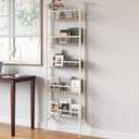 COVAODQ Pantry Spice Rack Narrow Bookshelves Behind The Door for Kids,Multi Pantry Organizer Spice Rack for Kitchen Bedroom (Cream Color)