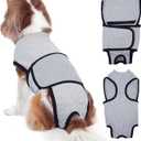 Nanaki Dog Surgery Suit Female Spay-Male Neuter Onesie for Surgery, Abdominal Wounds Bandages, Post-Op Wear Protective Dog Pajamas Recovery Suit, Soft E-Collar Alternative Prevent Licking, M