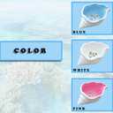 Ceramic Conch Shell Jewelry Tray, Blue Shell Jewelry Dish, Trinket Dish, Earring Ring Holder Dish Ocean Coastal Decor Jewelry Plate Tray Key Bowl for Jewelry Christmas Room Beach Decor