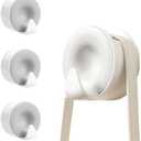 WonLiq Handbags Hook Wall Mounted, 2 Pcs Heavy Duty Decorative Wall Door Adhesive Hooks, Kitchen Towels Hook, for Coat, Purses, Belts, Scarves, Hats, Clothes