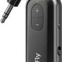 Twelve South AirFly SE, Bluetooth Wireless Audio Transmitter for AirPods/Wireless or Noise-Cancelling Headphones; Use with Any 3.5 mm Audio Jack on Airplanes, Gym Equipment or iPad/Tablets (Black)