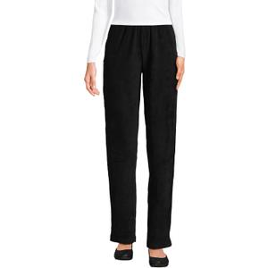 Lands' End Women's Sport Knit High Rise Corduroy Pants (2X, Black)
