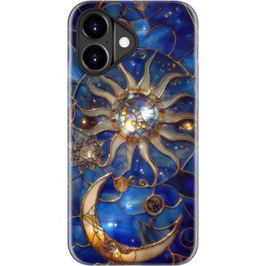 for iPhone 17 Case Cute - Wireless Charging Compatible - Dual-Layer Hard Shell + Silicone Cover - Aesthetic Protective Phone Case for Women - Astral Mystique