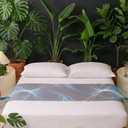 Grounding Sheets with Stay-Put Elastic Straps - Premium Conductive Silver Fiber & Organic Cotton - Earth Sheets for Better Sleeping, Recovery & Stress Relief - 15ft Grounding Cable Included (Queen, 10% Silver Gray)