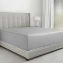 California Design Den Luxurious King Fitted Sheet Only - 100% Cotton, 600 Thread Count, Soft Deep Pocket Bottom Fitted Sheet, Sateen Weave, Hotel Quality, Featuring Foot Side Indicator - Light Grey