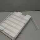 Enayplon Acrylic Sign Holder 8.5 x 11, Double Sided Sign Holder Stand, Plastic 6 Pack Table Paper Stand, Vertical Menu Flyer Stand, T Shape Table Flyer Holder