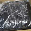 Car Seat Cushions, Car Seat Cover Foldable Portable Seat Cover for Back and Seat Cushions with Bottom Anti Slip Silicon(1 Pack/Black)