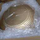 Pickmesh 2 Pcs 14 Inch Gold Hammered Bowls for Wedding Washing Foot Large Metal Decorative Serving Bowls Round Hammered Metal Bowl for Foot Washing Ceremony, Religious Ceremonies