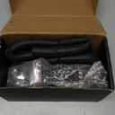 Upgraded Baffled Oil Catch Can Kit Oil Separator Catch Can Aluminum with 3/8" Strengthened NBR Fuel Line Black 400ml