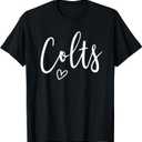 Colts High School Colts Sports Team Women's Colts T-Shirt (Blue, M)