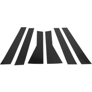 Door Pillar Window Trim - Car Front Rear Left Right Side Anti Scratch Sticker - for Subaru Forester 2019-2023 Plastic Black - 6 Pcs